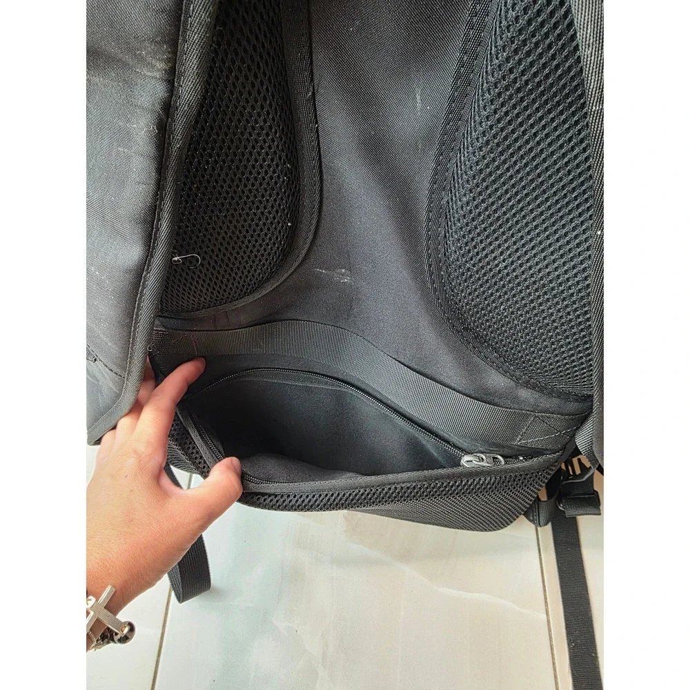 Ouslang Black Laptop Backpack Multi-Compartment Travel School Bag 18in